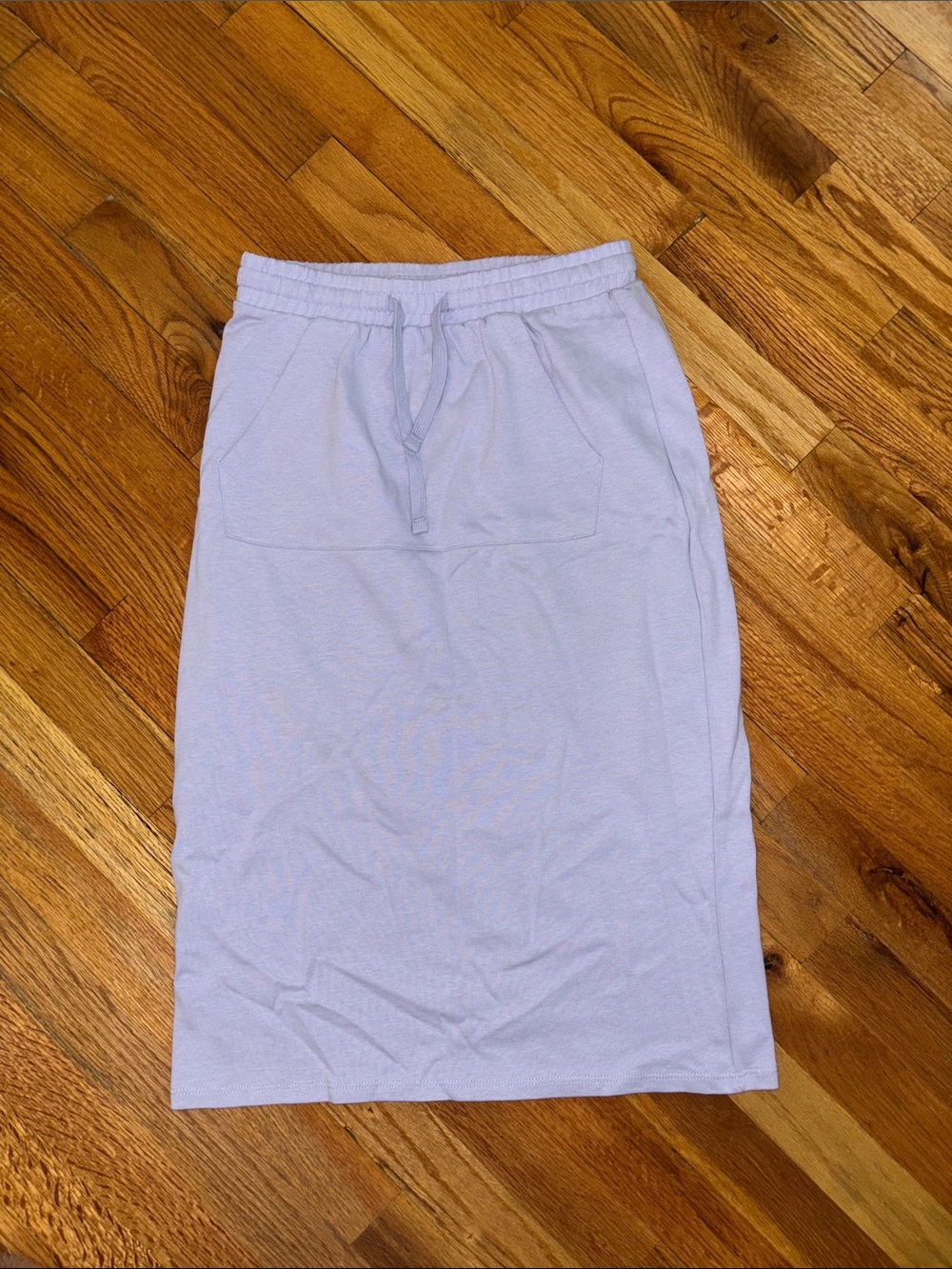 Mango Lilac Drawstring Midi Skirt